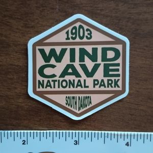 10/$10 National Park Phone Water Bottle Laptop Tablet Sticker Decal Wind Cave